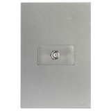 Conjunto Coaxial TV Horizontal 4x2 - RECTA PRATA SATIN FOSCO